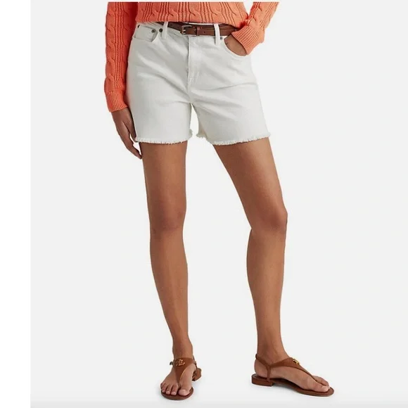 Lauren Ralph Lauren High-Rise Denim Shorts